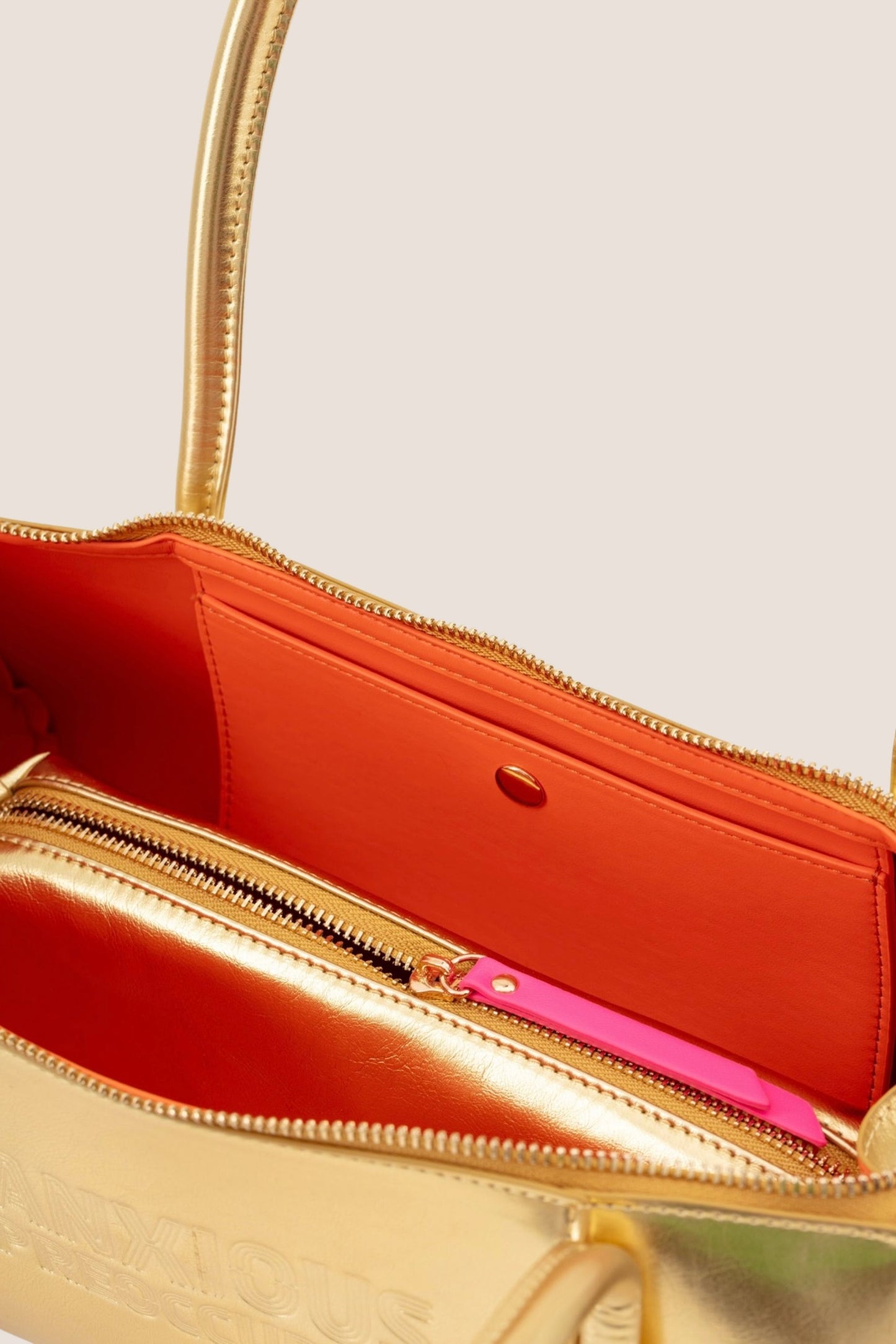 The Barrel Bag: Gold Metallic