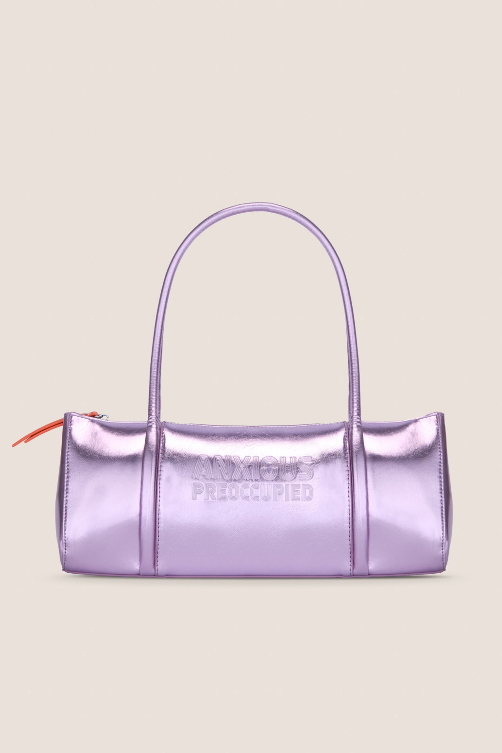 The Barrel Bag: Lilac Metallic