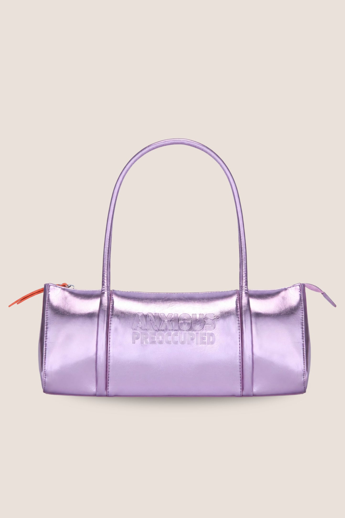 The Barrel Bag: Lilac Metallic
