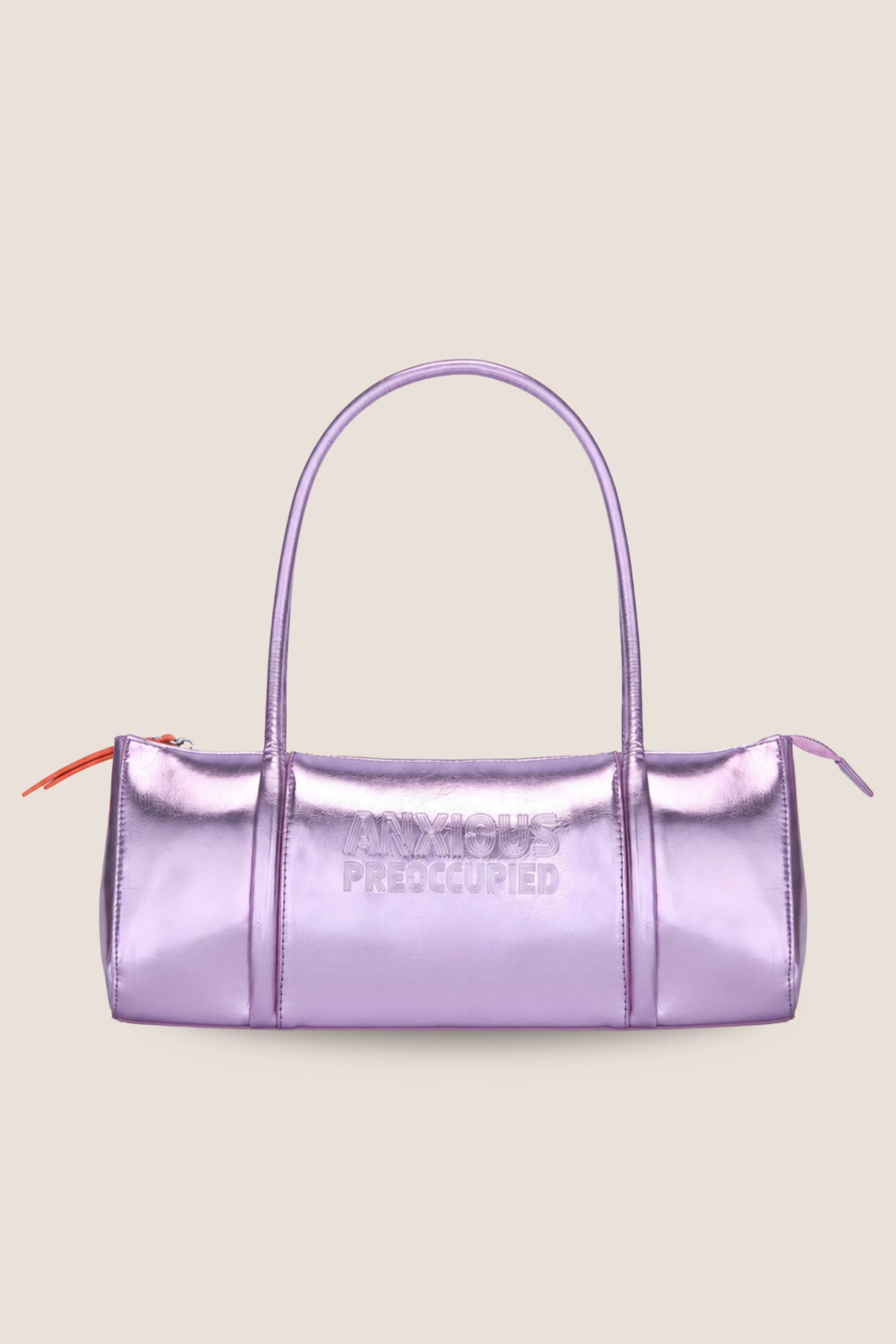 The Barrel Bag: Lilac Metallic