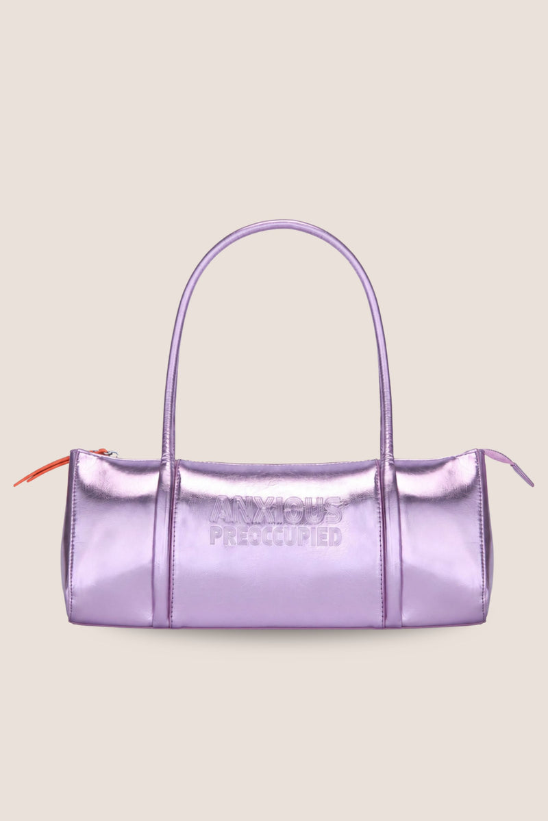 The Barrel Bag: Lilac Metallic
