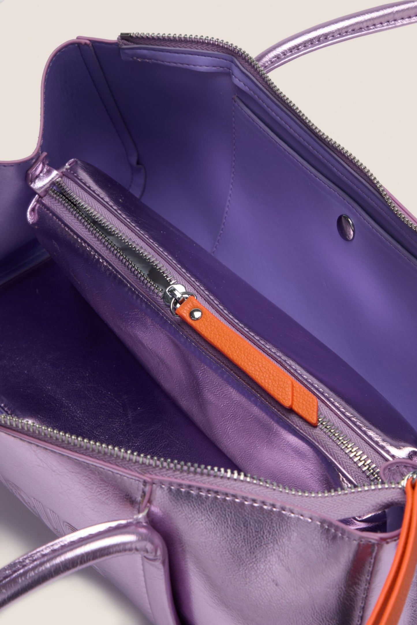 The Barrel Bag: Lilac Metallic