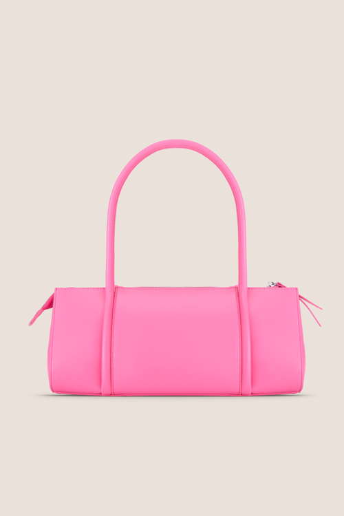 Load image 1 in gallery view. The Barrel Bag: Neon Pink