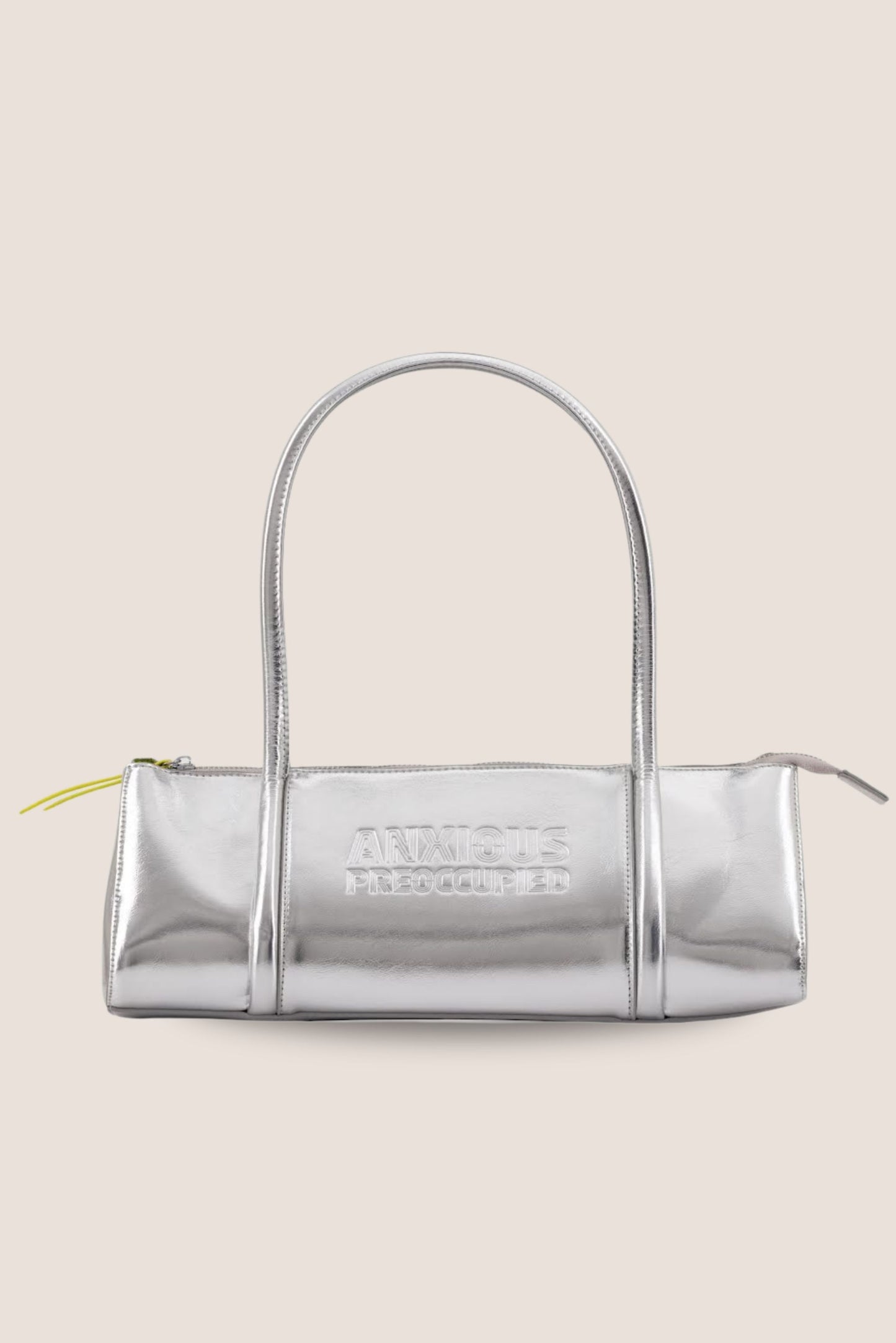 The Barrel Bag: Silver Metallic