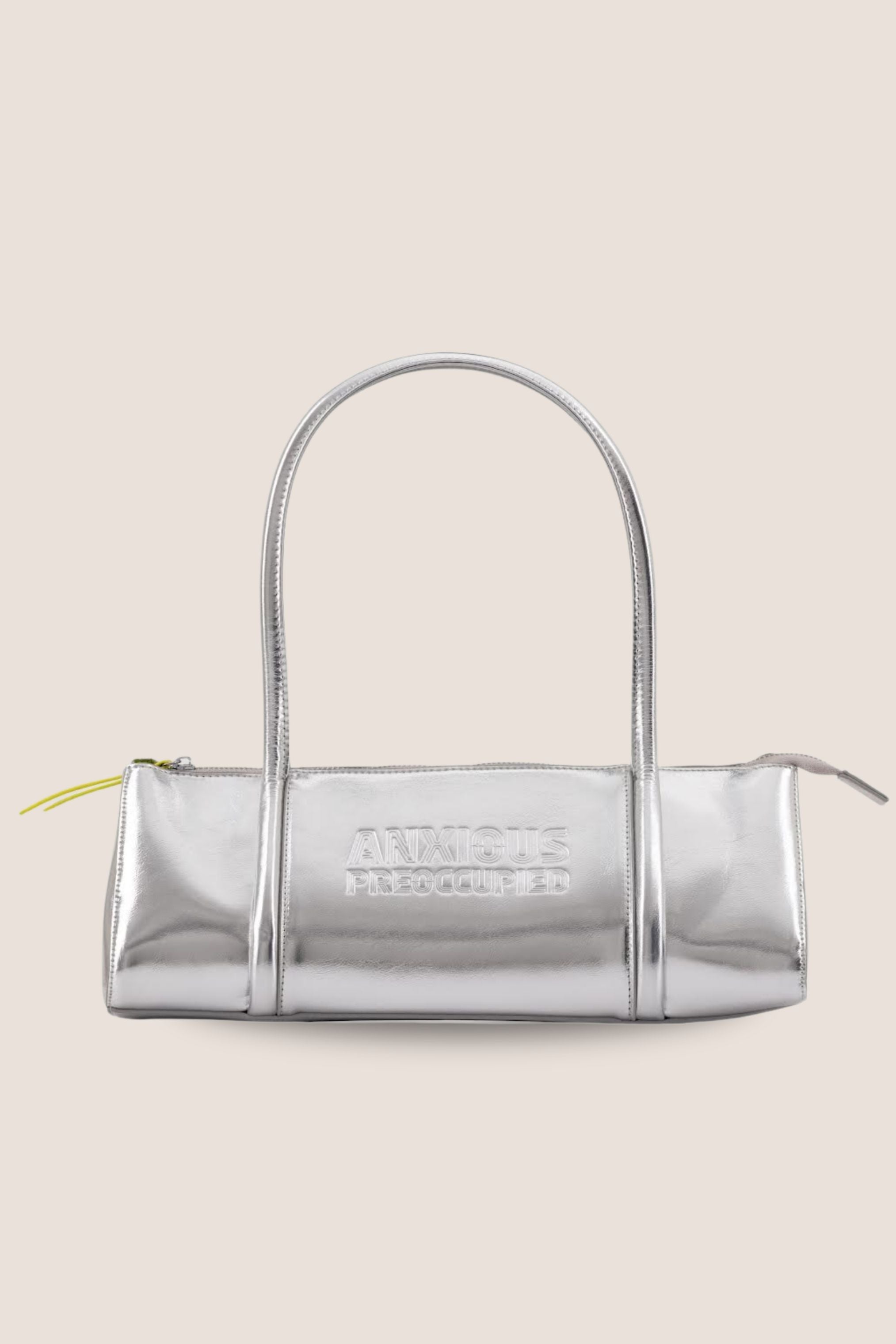 The Barrel Bag: Silver Metallic