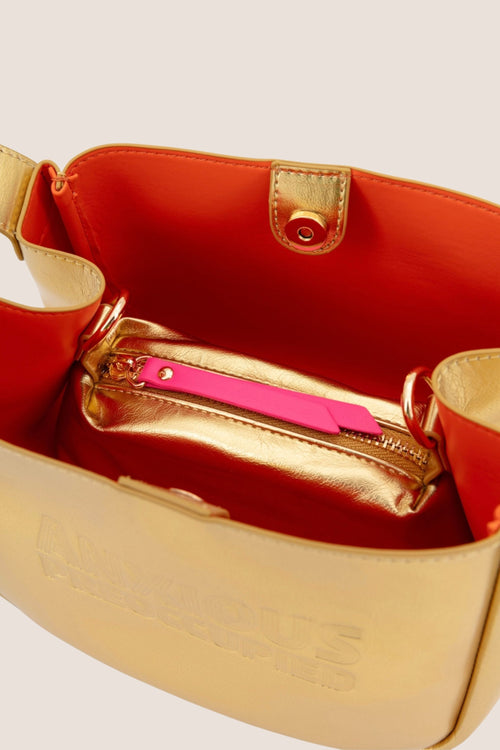 Load image 1 in gallery view. The Bucket Bag: Gold Metallic