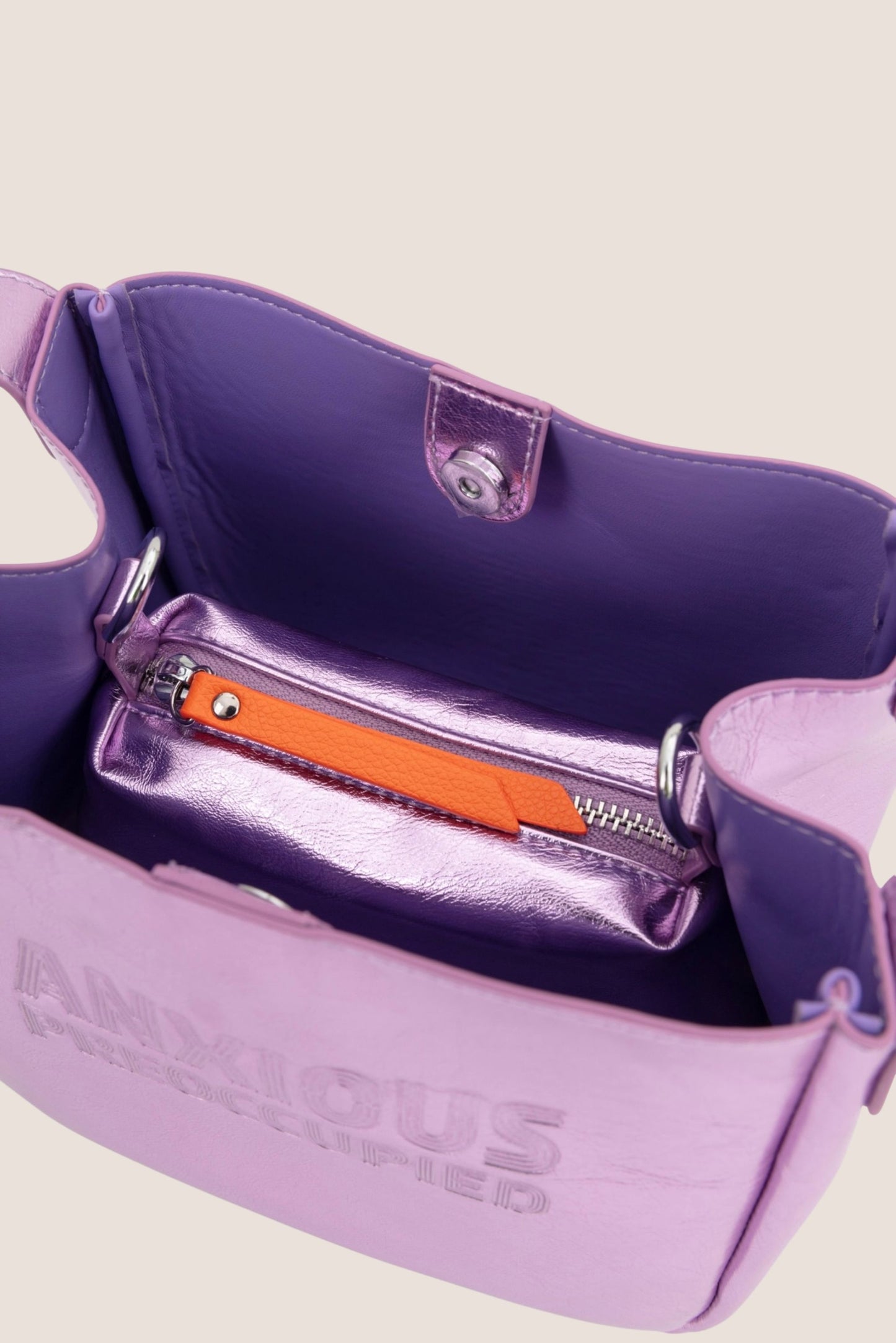 The Bucket Bag: Lilac Metallic