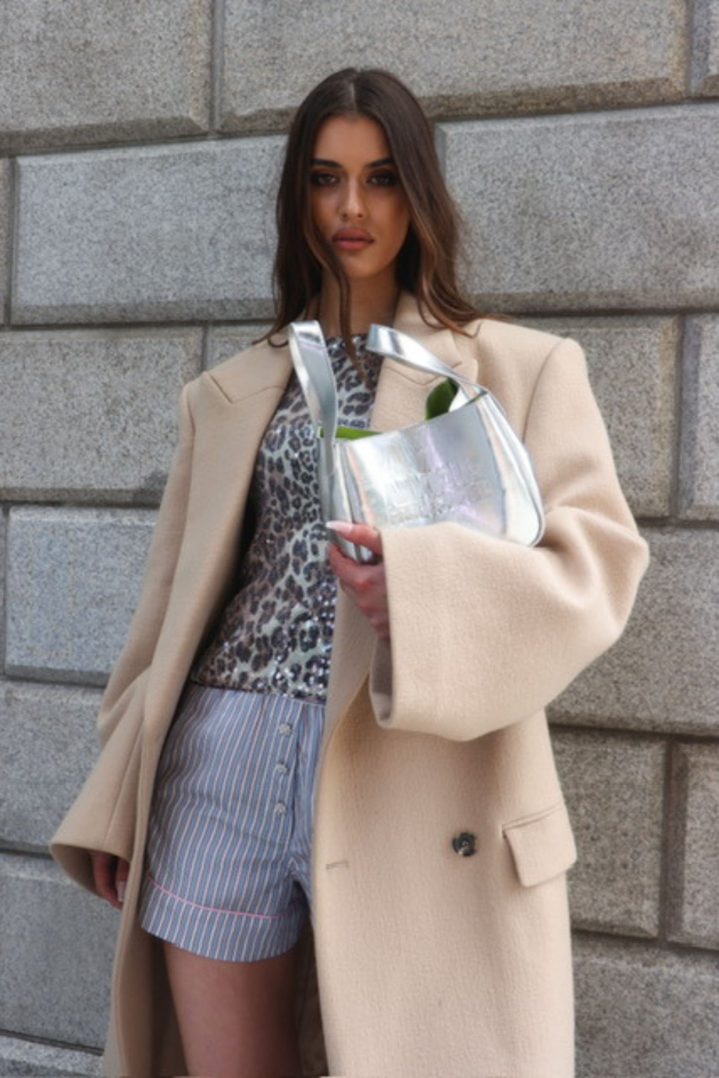 The Bucket Bag: Silver Metallic