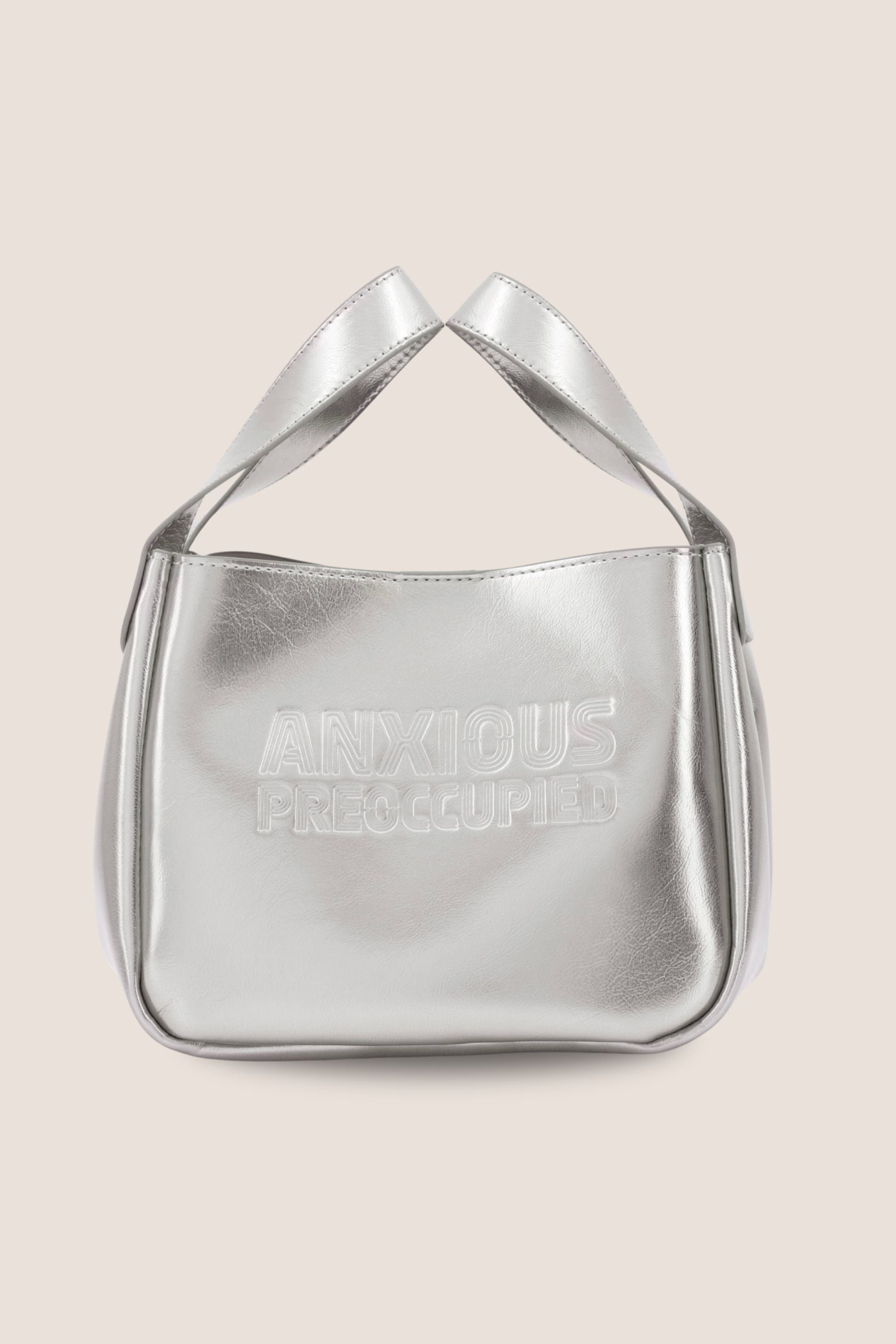 The Bucket Bag: Silver Metallic