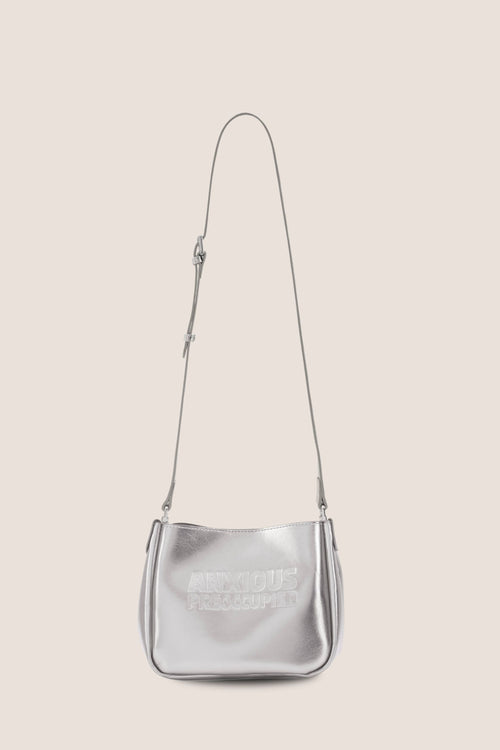 Load image 1 in gallery view. The Bucket Bag: Silver Metallic