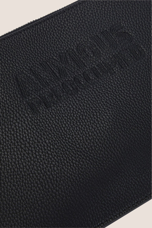 Load image 1 in gallery view. The Clutch Bag/Wallet: Black Crossbody Removable Strap