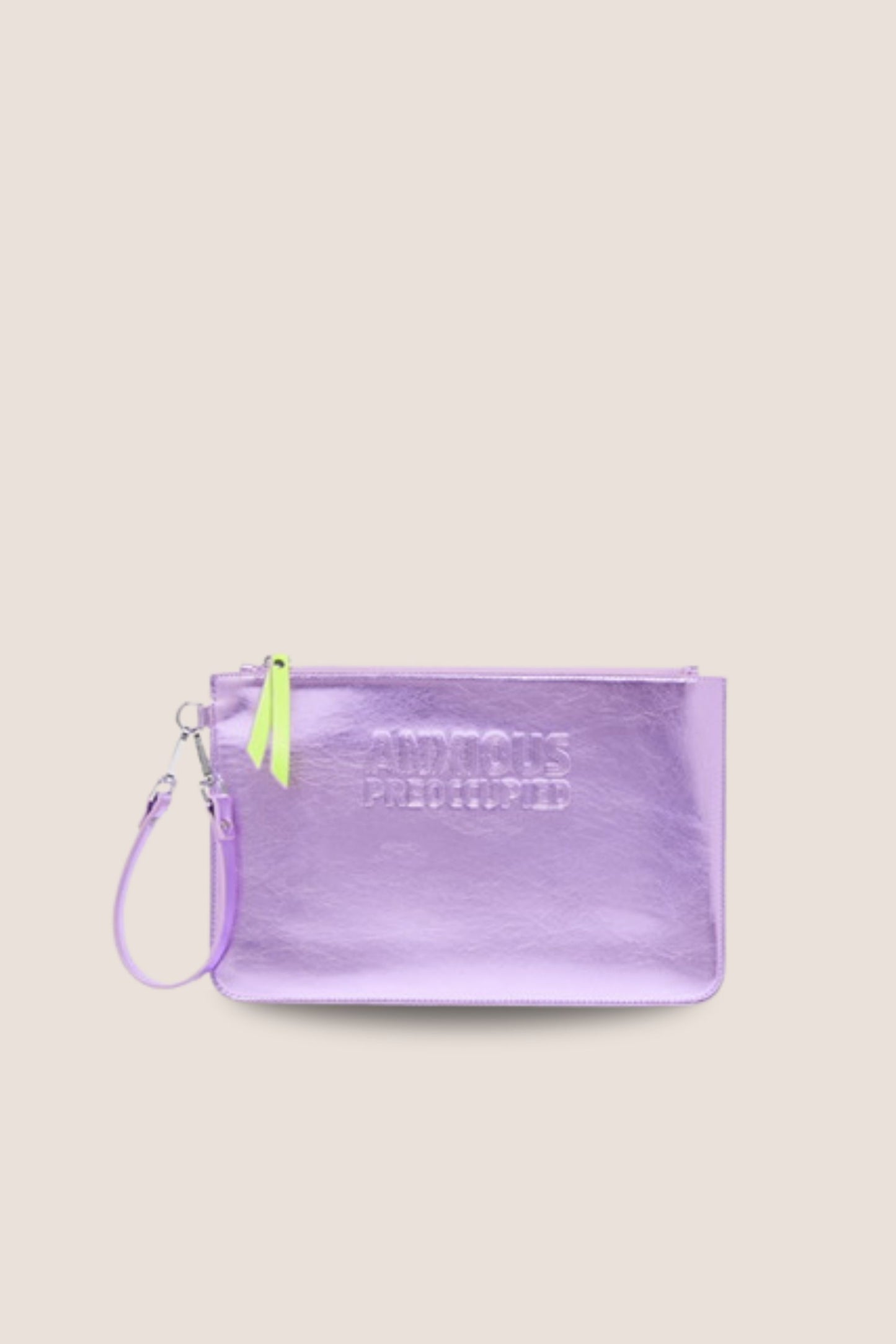 The Oversized Tote Bag: Lilac Metallic