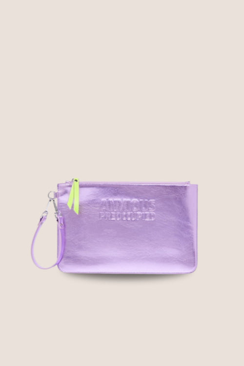 Load image 1 in gallery view. The Oversized Tote Bag: Lilac Metallic
