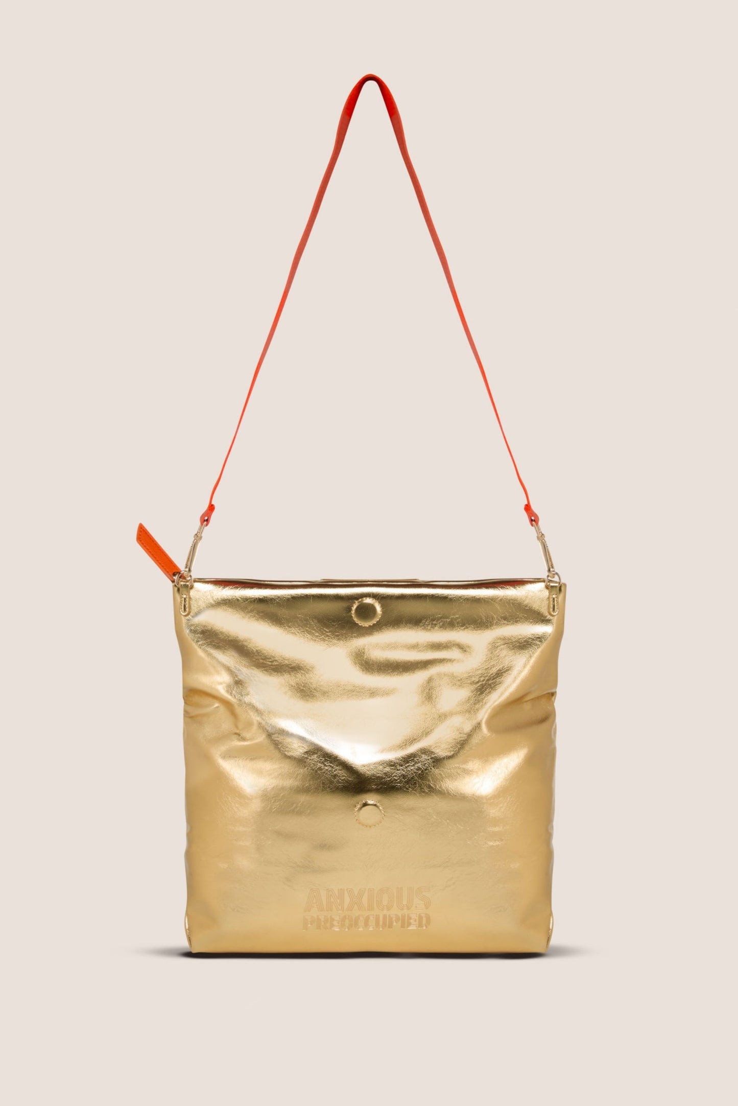 The Convertible Clutch to Tote: Gold