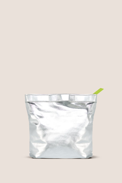 Load image 1 in gallery view. The Convertible Clutch to Tote: Silver