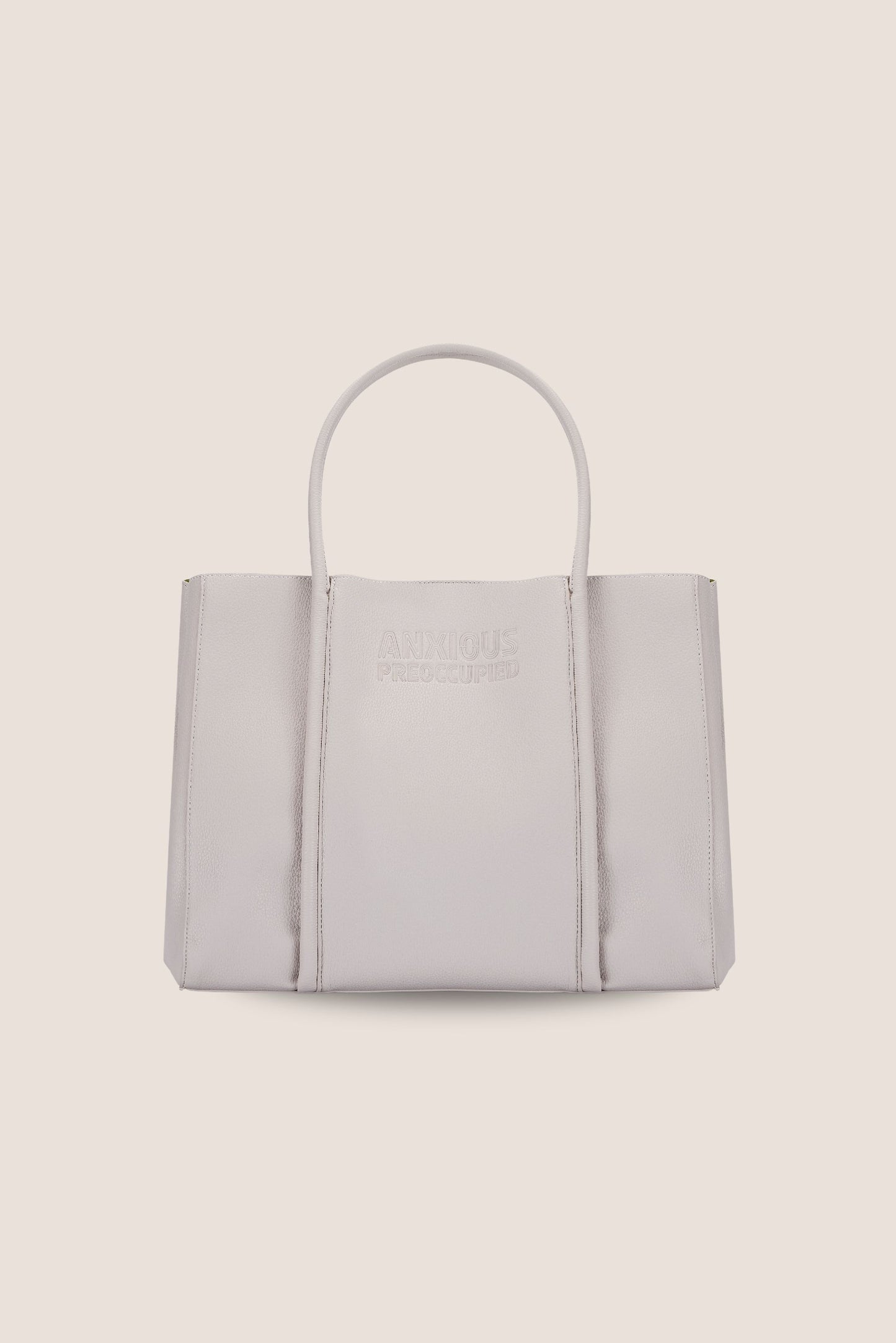 The Mid Tote Bag: Beige