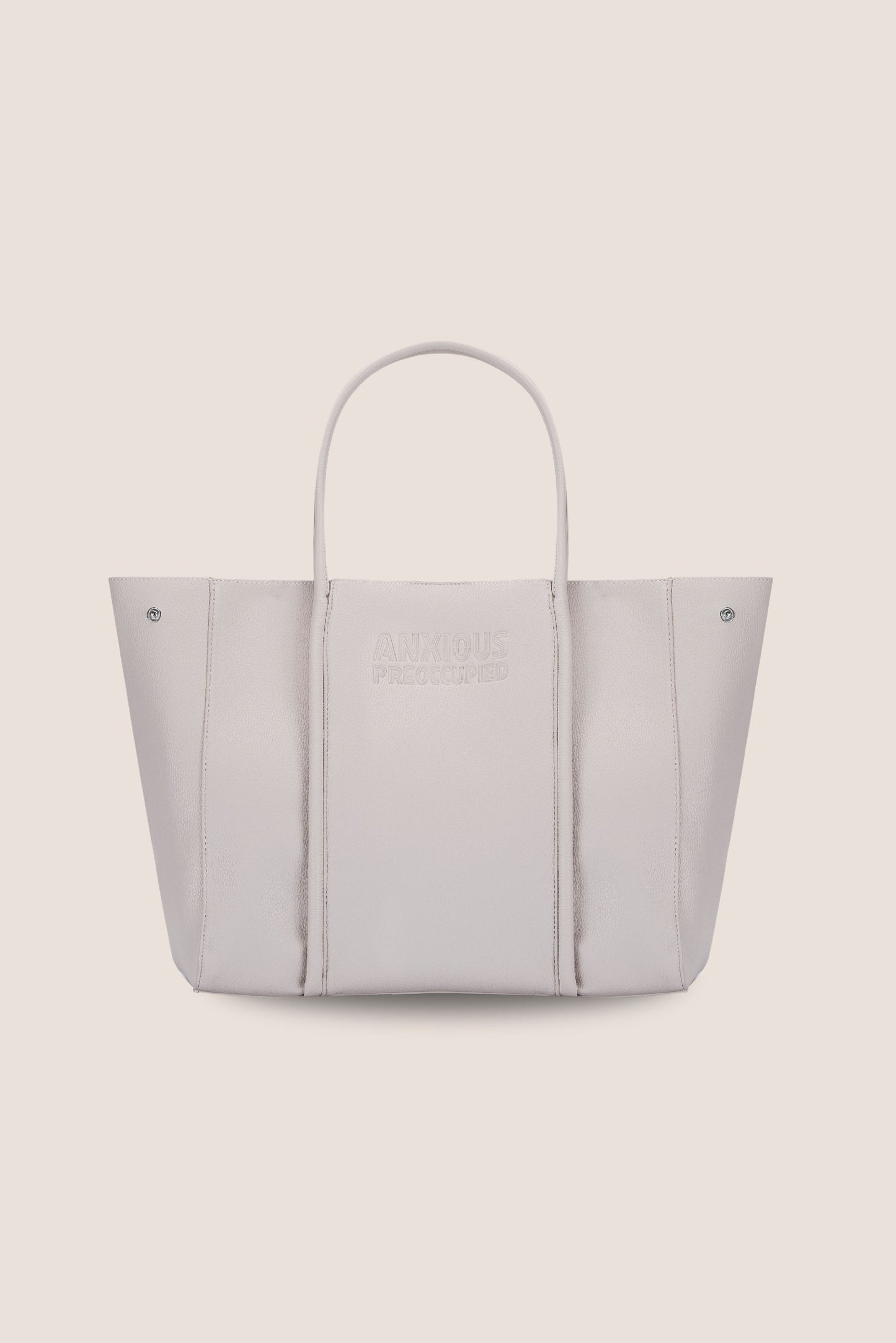 The Mid Tote Bag: Beige