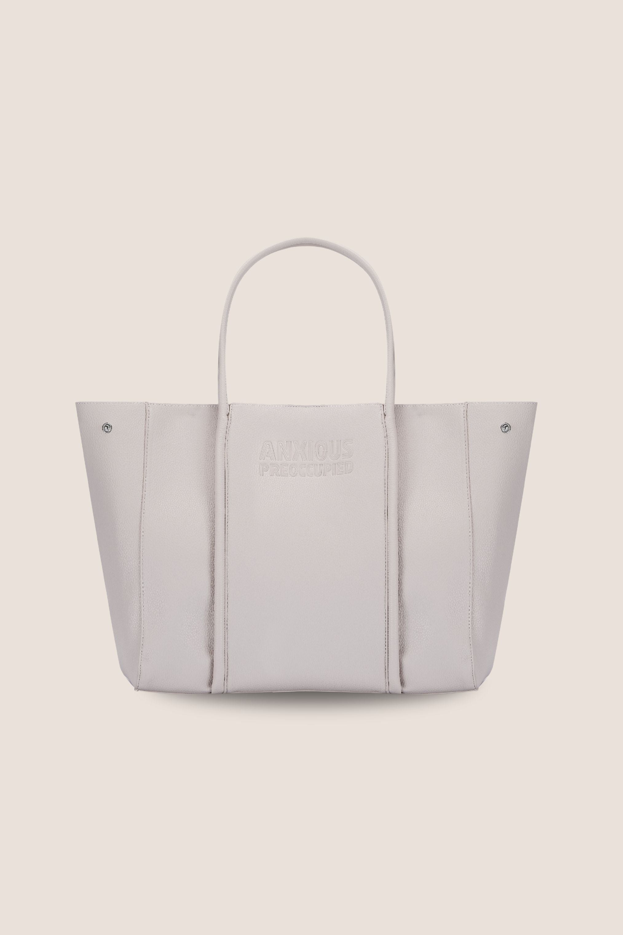 The Mid Tote Bag: Beige