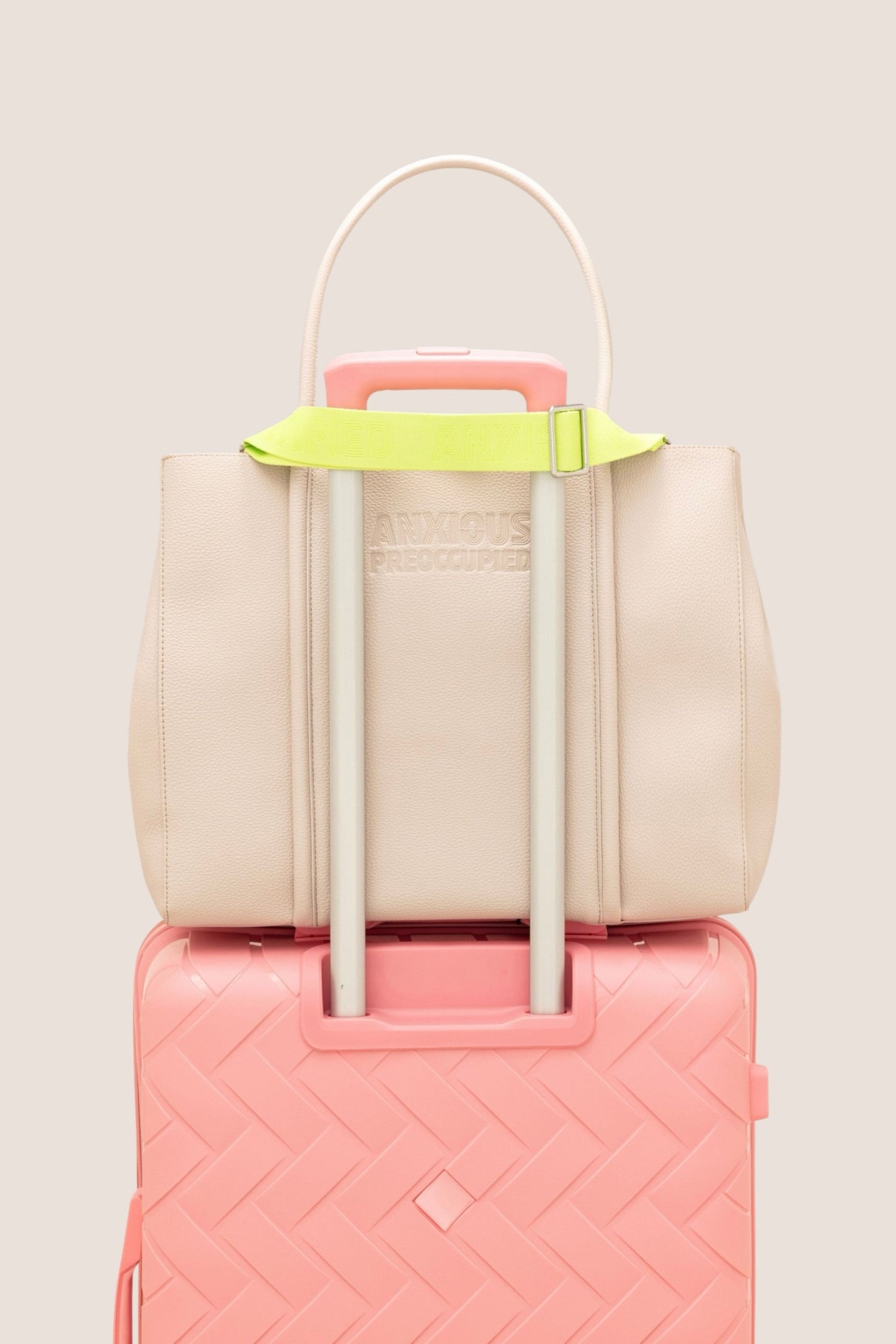 The Mid Tote Bag: Beige