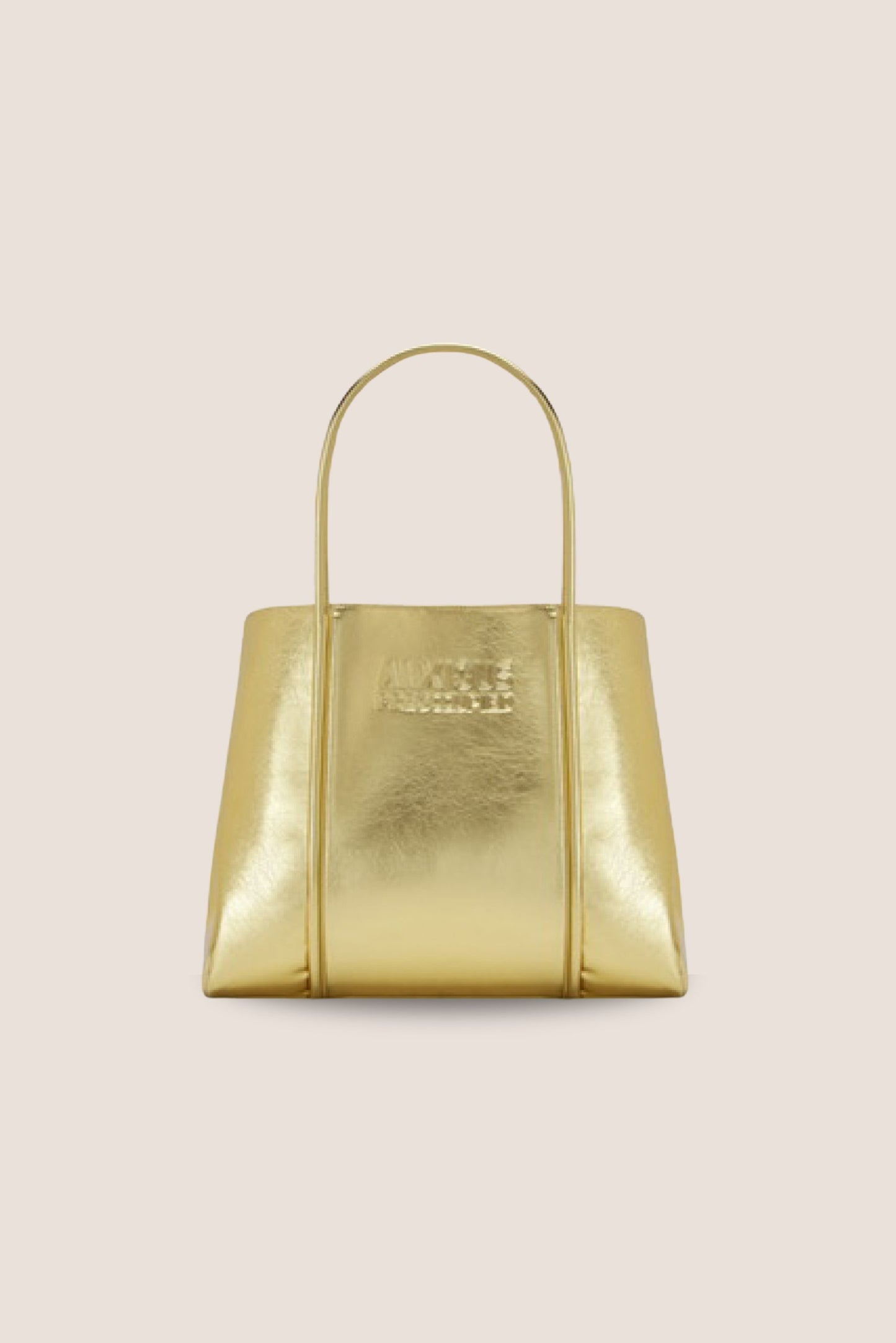 The Mid Tote Bag: Gold Metallic