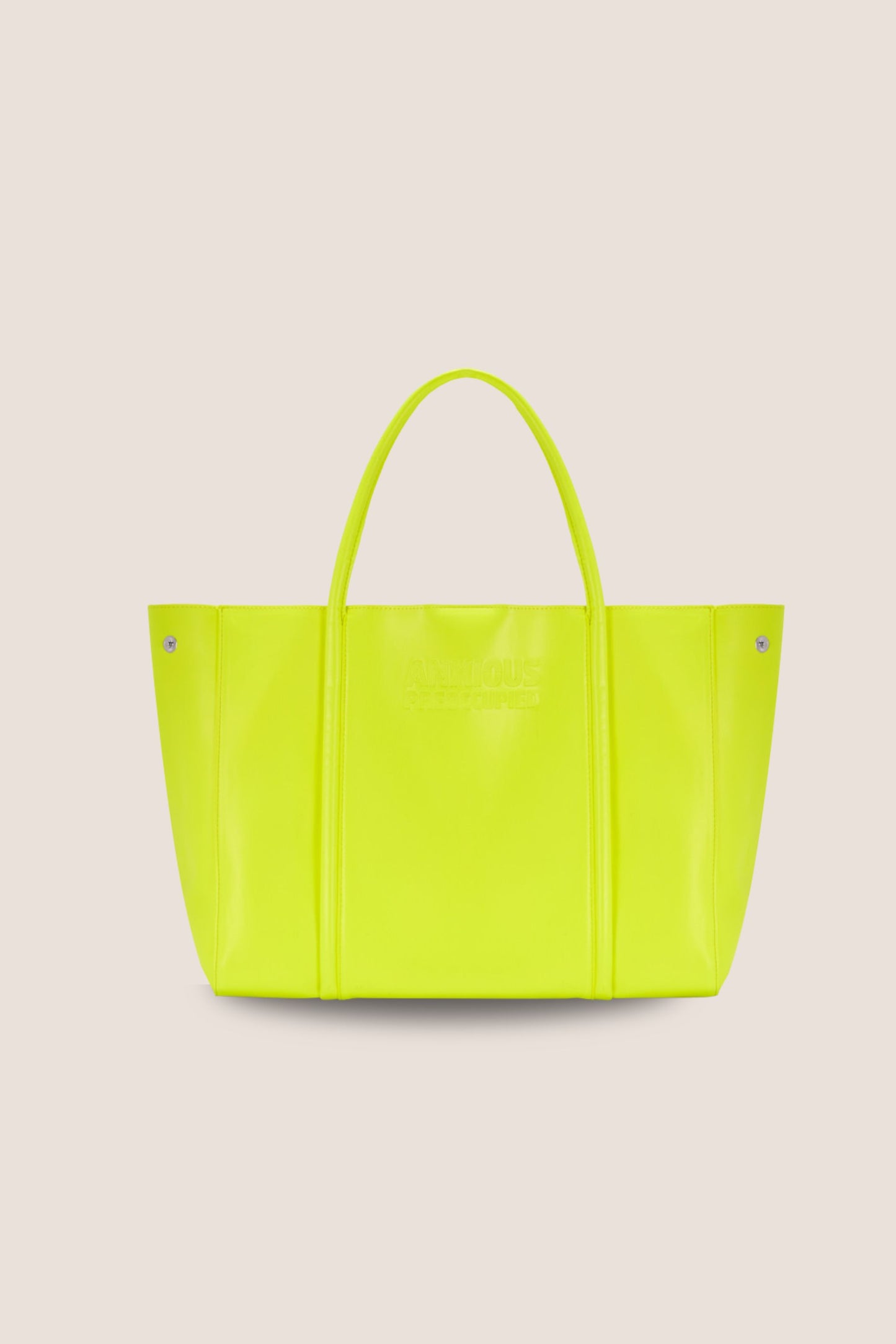 The Mid Tote: Neon Yellow Bag