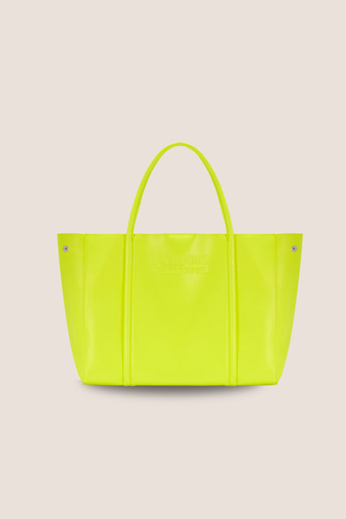 Load image 1 in gallery view. The Mid Tote: Neon Yellow Bag