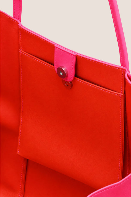 Load image 1 in gallery view. The Mid Tote: Neon Pink Bag