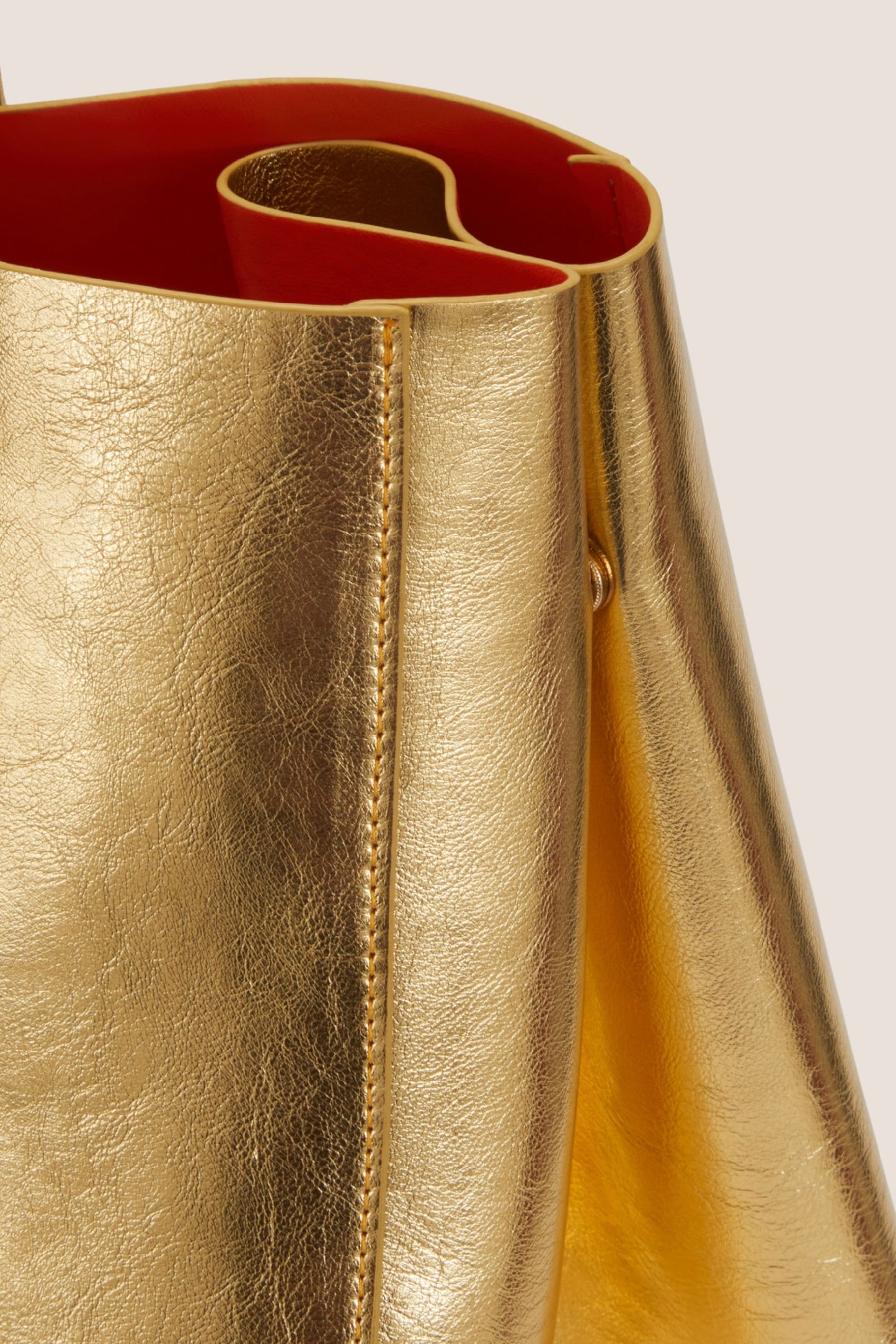 The Oversized Tote Bag: Gold Metallic