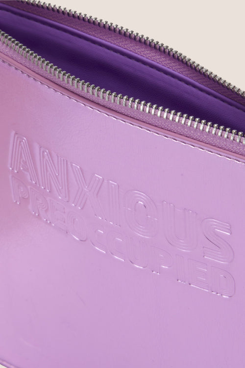 Load image 1 in gallery view. The Oversized Tote Bag: Lilac Metallic