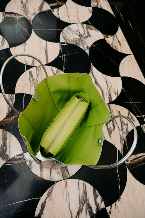 Load image 1 in gallery view. The Organizer: Lime Green Bag Organizer