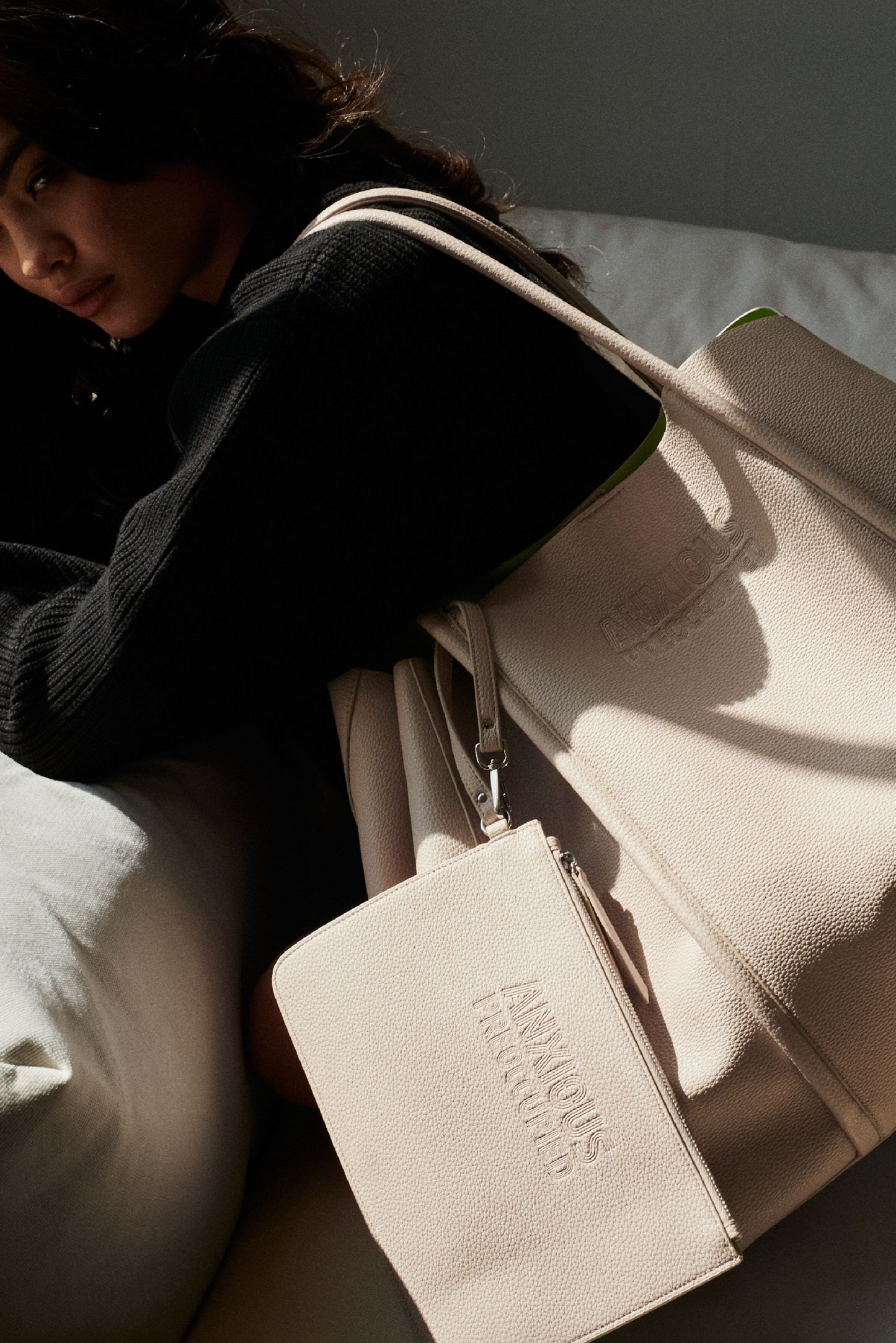 The Oversized Tote Bag: Beige