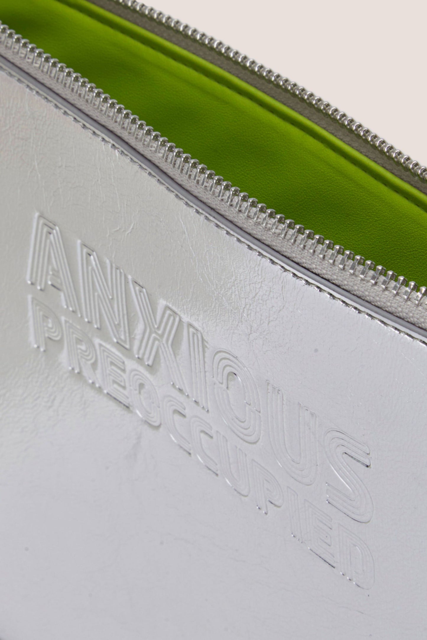 The Oversized Tote Bag: Silver Metallic