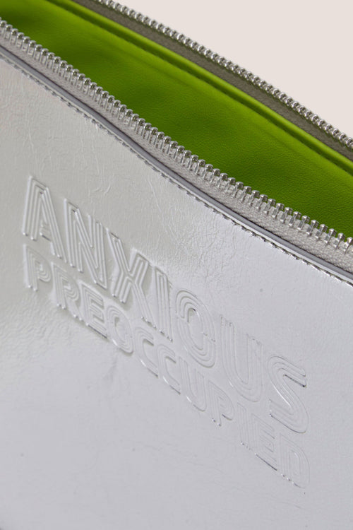 Load image 1 in gallery view. The Oversized Tote Bag: Silver Metallic