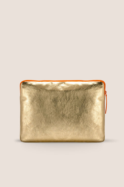 Load image 1 in gallery view. The Padded Laptop Case: Gold