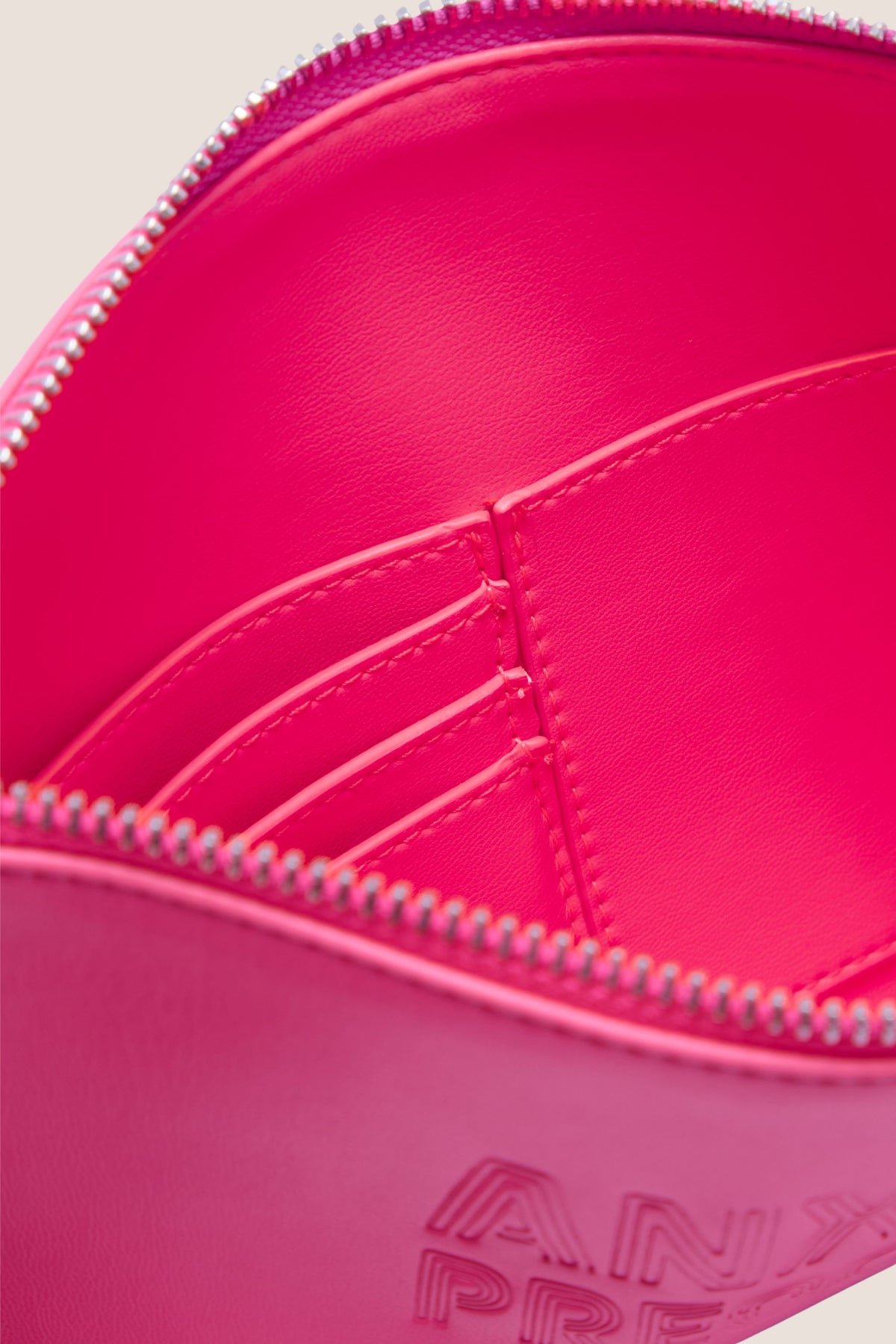 The Clutch Bag/Wallet: Neon Pink Crossbody Removable Strap