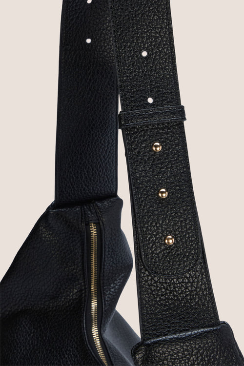 Load image 1 in gallery view. The Half Moon Bag: Black