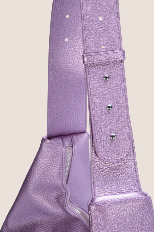 Load image 1 in gallery view. The Half Moon Bag: Lilac