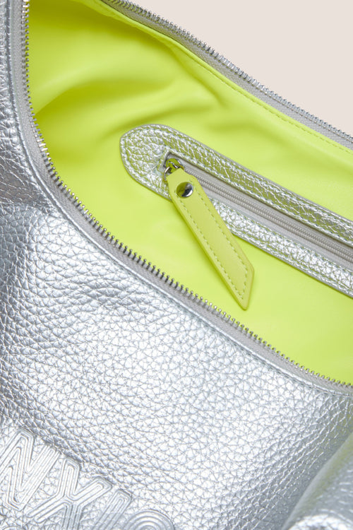 Load image 1 in gallery view. The Half Moon Bag: Silver
