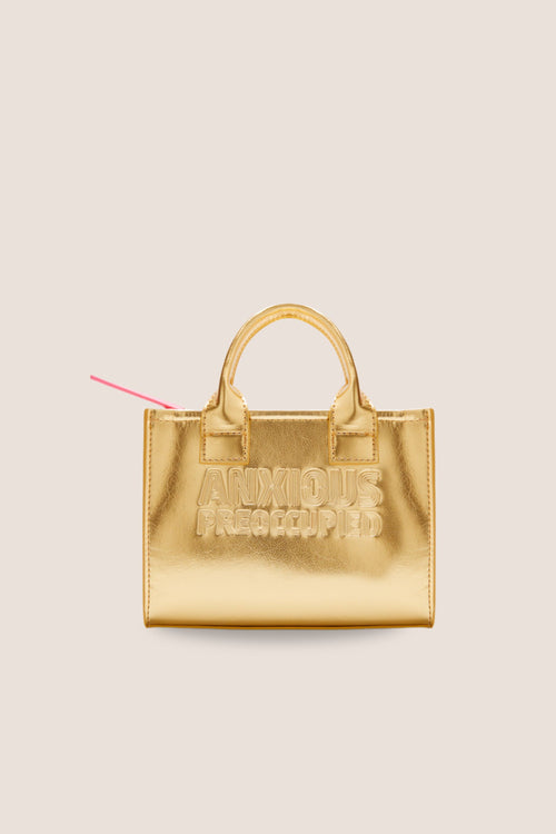 Load image 1 in gallery view. The Micro Bag: Gold Metallic