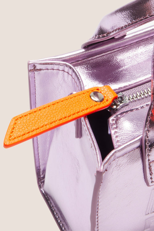 Load image 1 in gallery view. The Micro Bag: Lilac Metallic