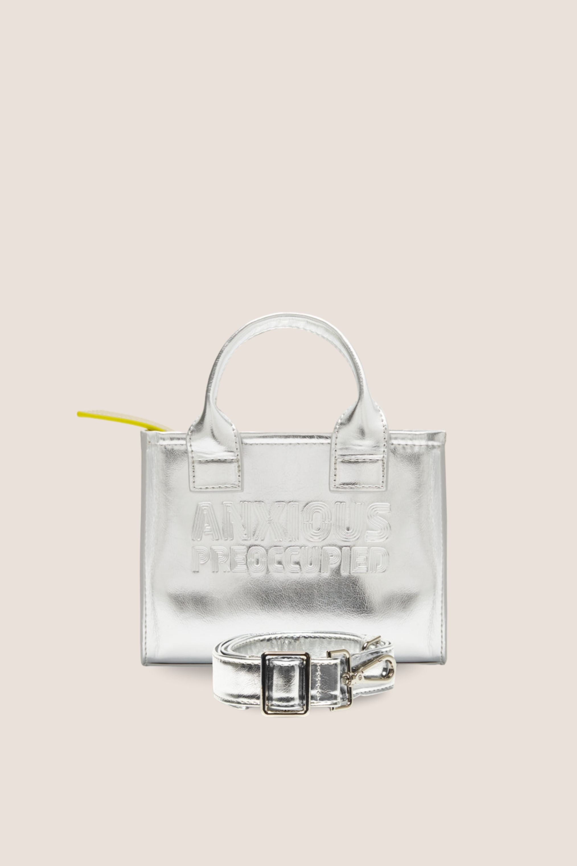 The Micro Bag: Silver Metallic
