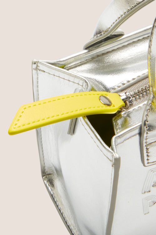 Load image 1 in gallery view. The Micro Bag: Silver Metallic