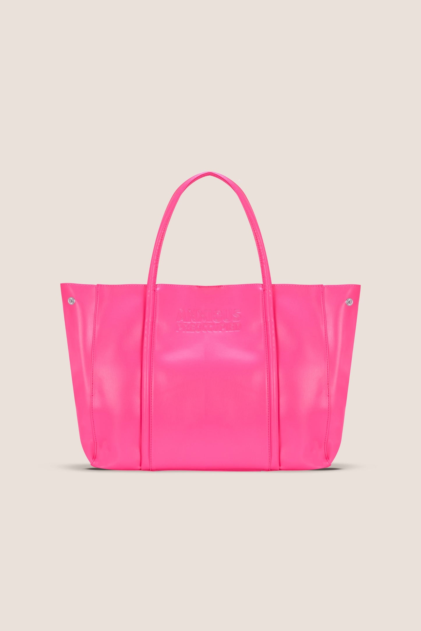 The Mid Tote: Neon Pink Bag