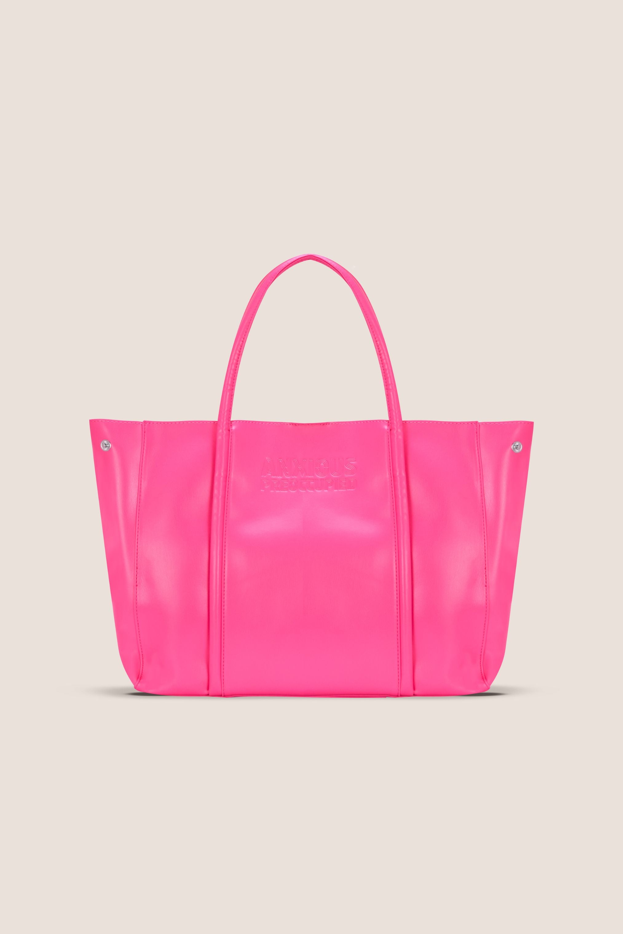 The Mid Tote: Neon Pink Bag