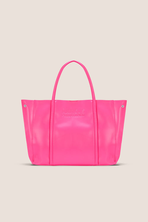 Load image 1 in gallery view. The Mid Tote: Neon Pink Bag