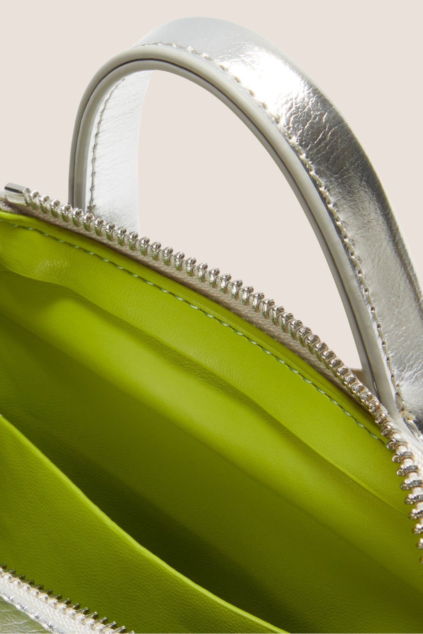 The Micro Bag: Silver Metallic