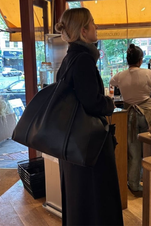 Load image 1 in gallery view. The Oversized Tote Bag: Black
