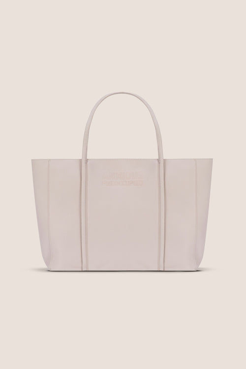Load image 1 in gallery view. The Zipped Mid Tote Bag: Beige