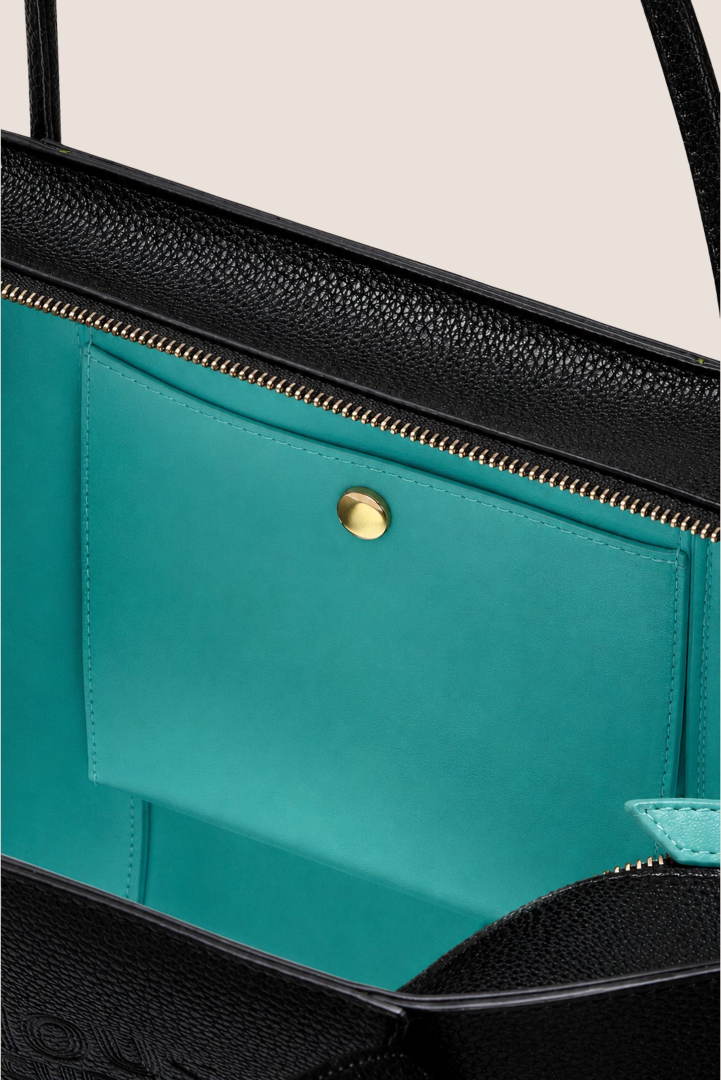 The Zipped Mid Tote Bag: Black